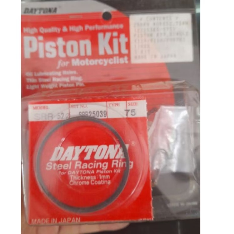DAYTONA • PISTON KIT DAYTONA YAMAHA FIZR FIZ OV 75 SINGLE RING NOSS JAPAN