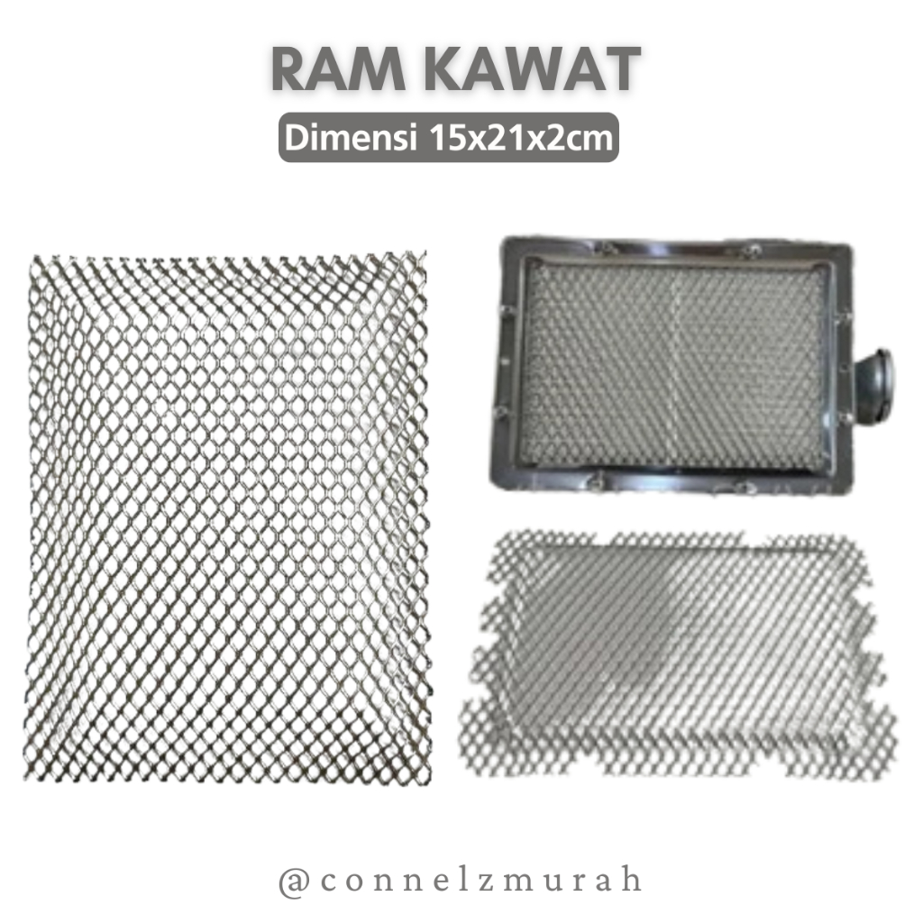 Jaring Ram Kawat Gasolec Pemanas Kebab Burner - Wiremesh Pemanas Kandang Ayam Dimensi 15x21x2cm/Seka