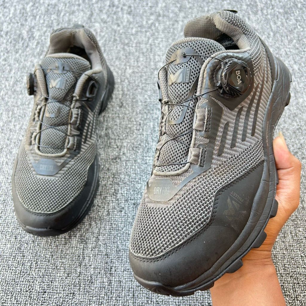 Sepatu MILLET Trail Running BOA System Size 41 Panjang Insole 26.5 cm