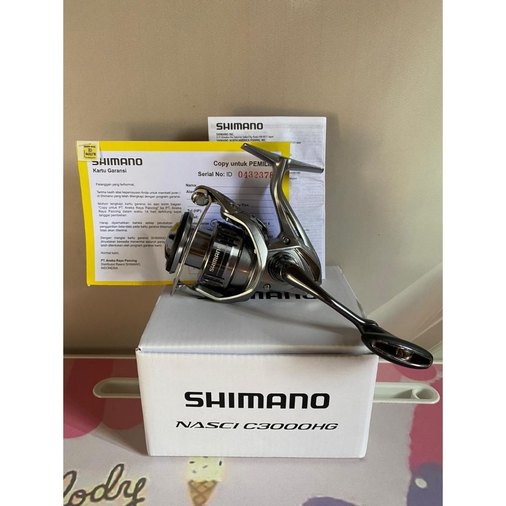 RELL SHIMANO NASCI C3000HG SECOND BARU