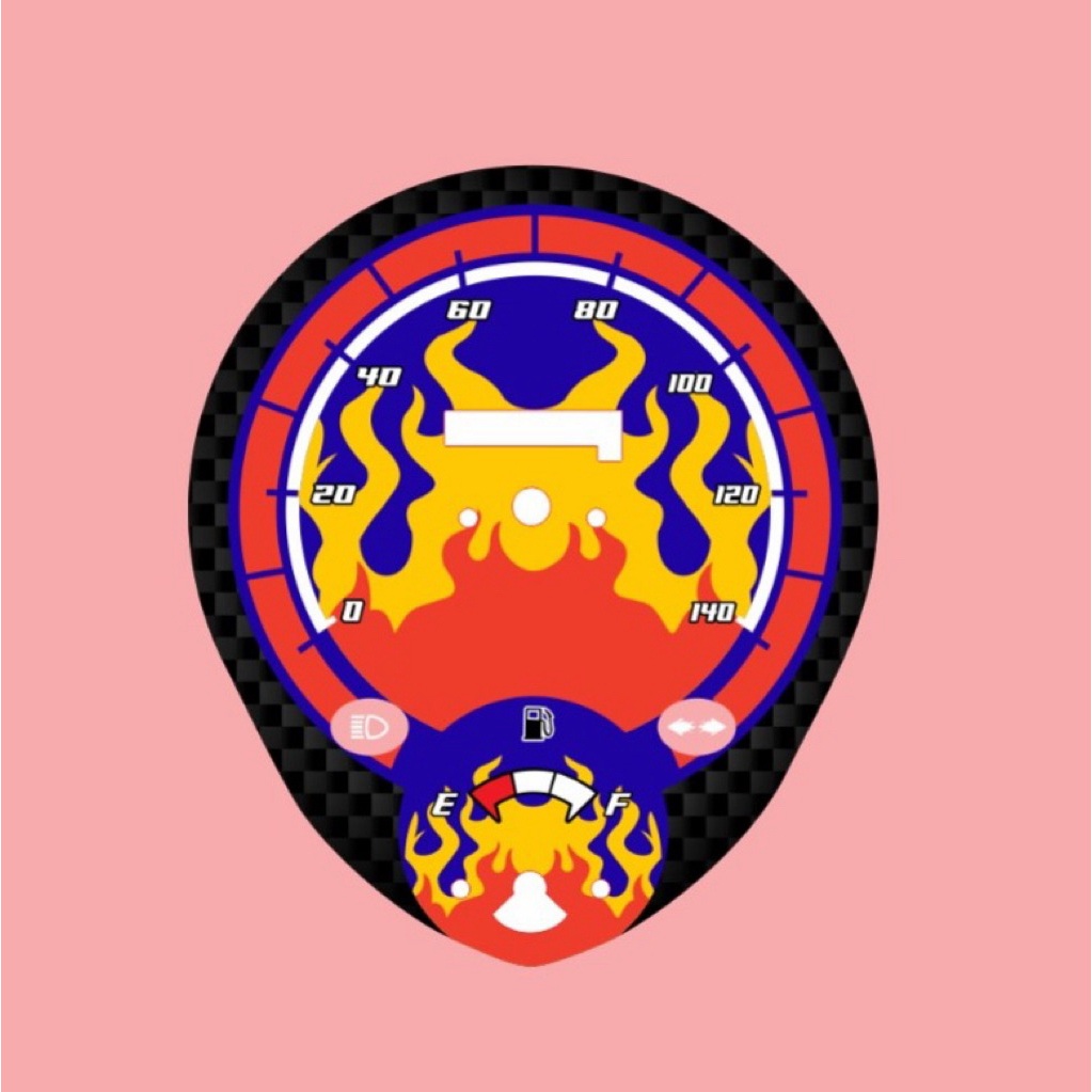 Papan Speedometer Beat Karbu Custom Akrilik