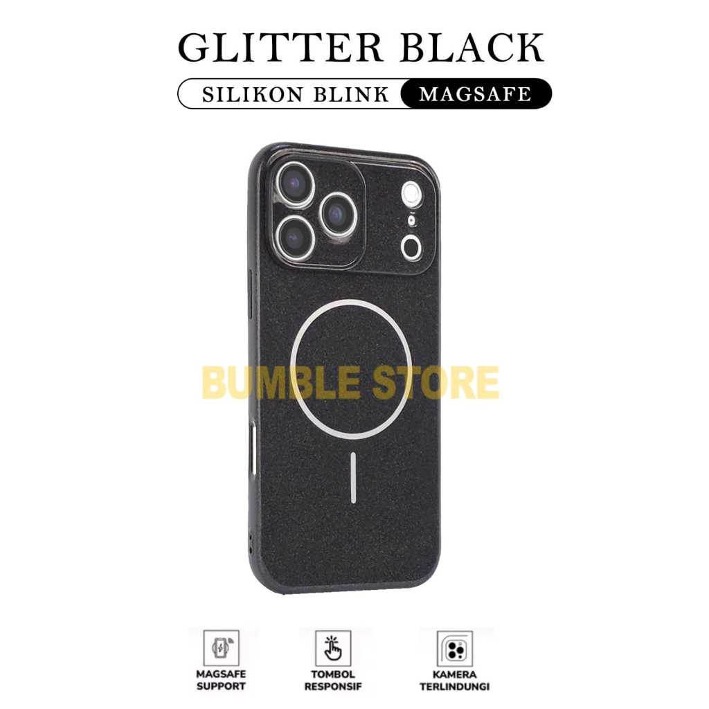 Case Magsafe Magnetic Samsung A23 Samsung A24 Samsung A25 Samsung A26 Case Glitter Black Wireless Ch