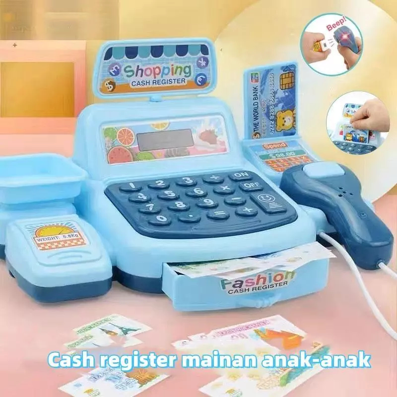 Mainan Anak Kasir Kasiran Baterai/Mainan Mesin Kasir