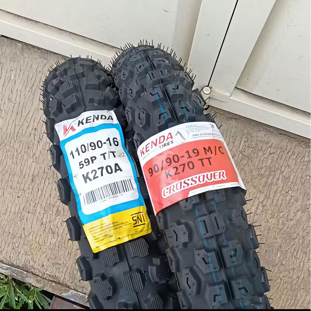 KENDA K270 K 270 A K270A PAKET BAN DEPAN+BELAKANG RING 16+19 BAN LUAR MOTOR KENDA 110/90-16 & 90/90-