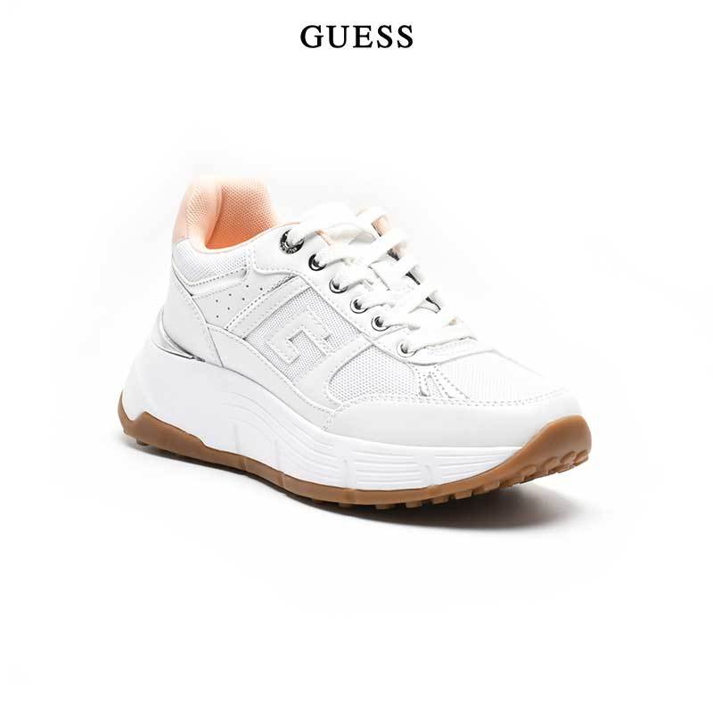 LADIES SHOES FONZI WHI01 - SNEAKERS - SEPATU GUESS ORIGINAL WANITA