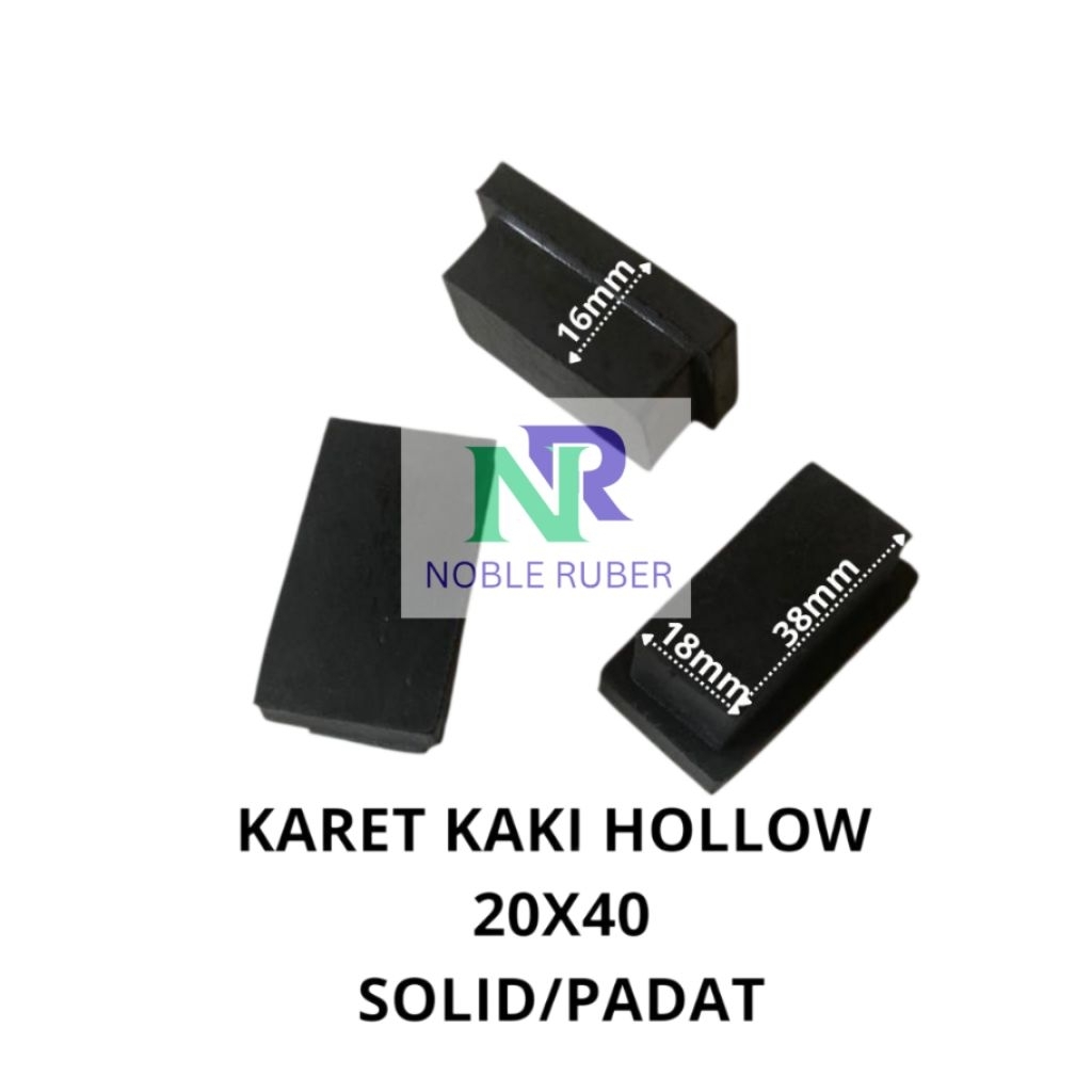 KARET KAKI HOLLOW 2x4 PADAT/KARET TAPAK KAKI/KARET ALAS KAKI MEJA/KURSI
