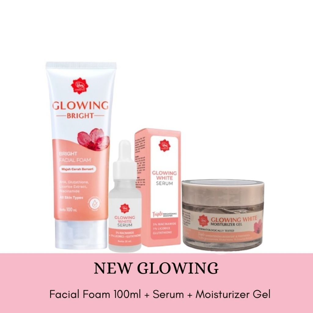 VIVA Paketan Skincare 1 Set Lengkap Glowing Acne Hydra Lift Skincare Viva Mencerahkan