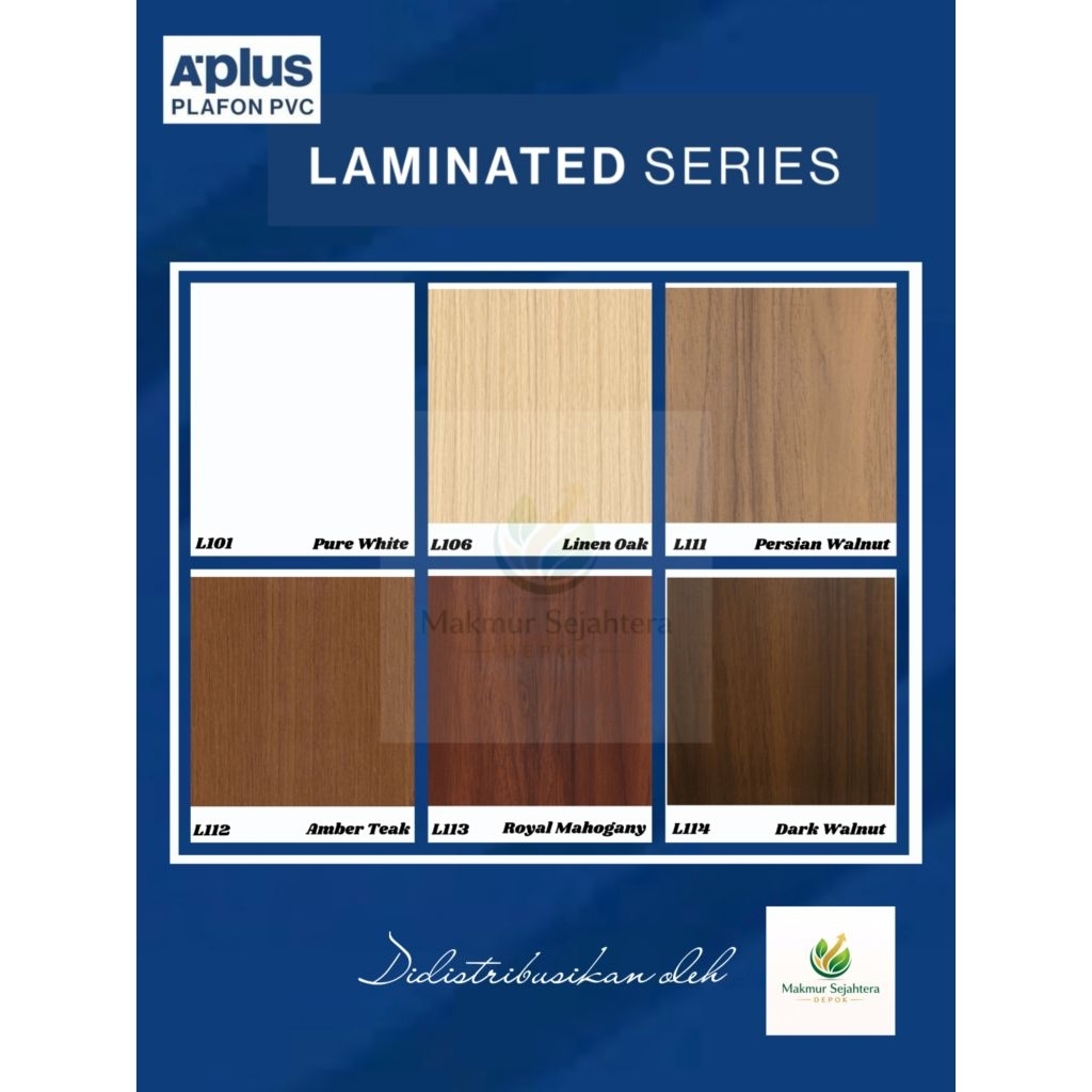 Plafon PVC Murah Laminated Doff APlus 4 meter