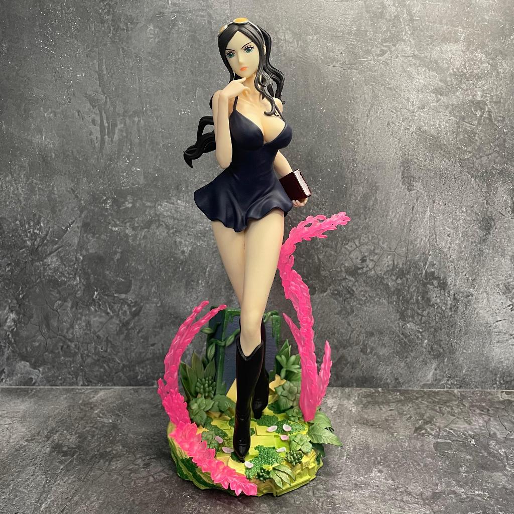 One Piece Nico Robin Action Figure 34cm PVC Hunter Fan Pose Koleksi Wanita