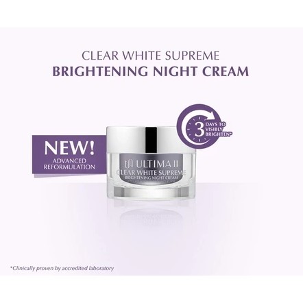ULTIMA II Clear White Supreme Brightening Night Cream 50ml