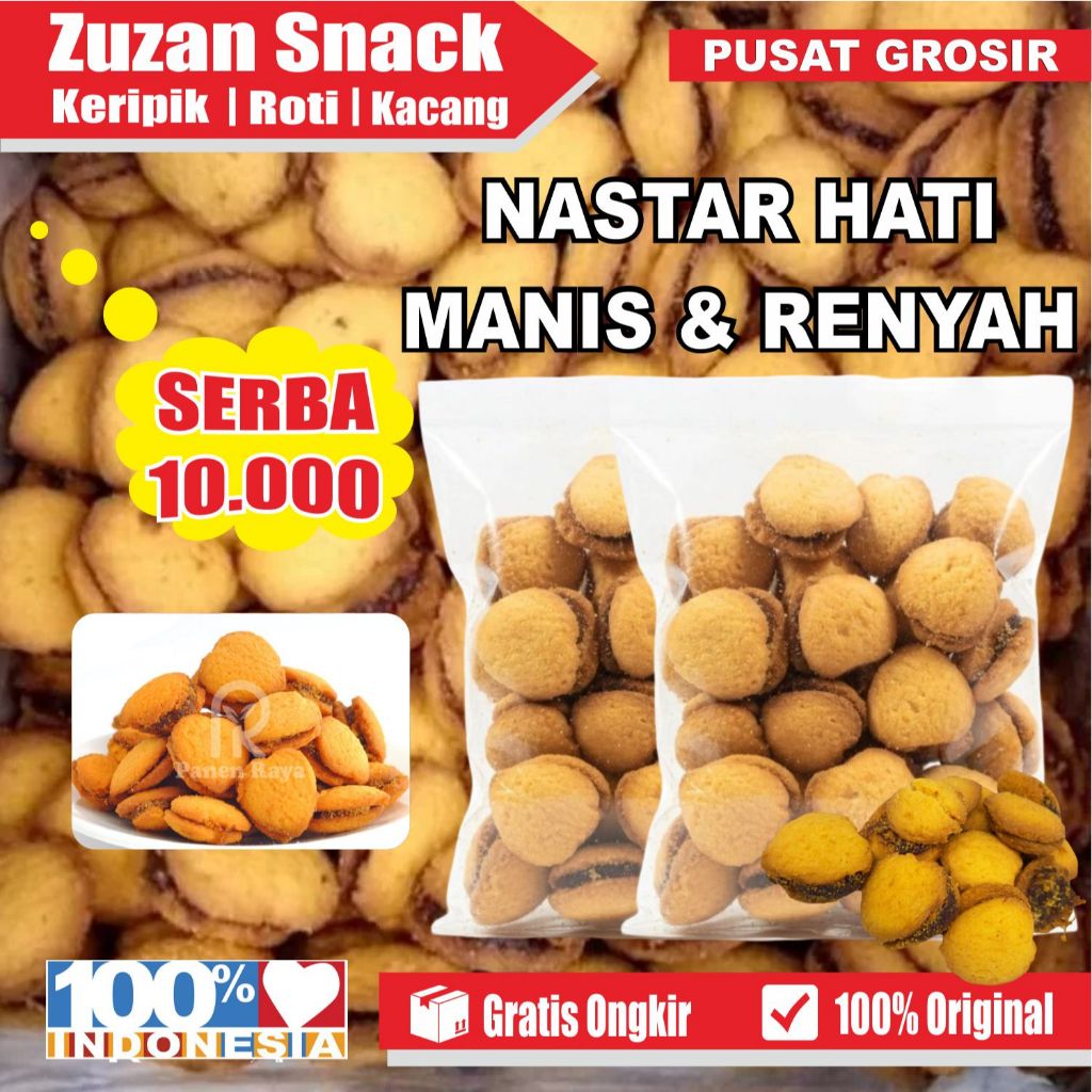 Kue Nastar Hati Selai Nanas Kiloan Murah - Khas Cilacap Nastar Love Lumer & Enak Murah
