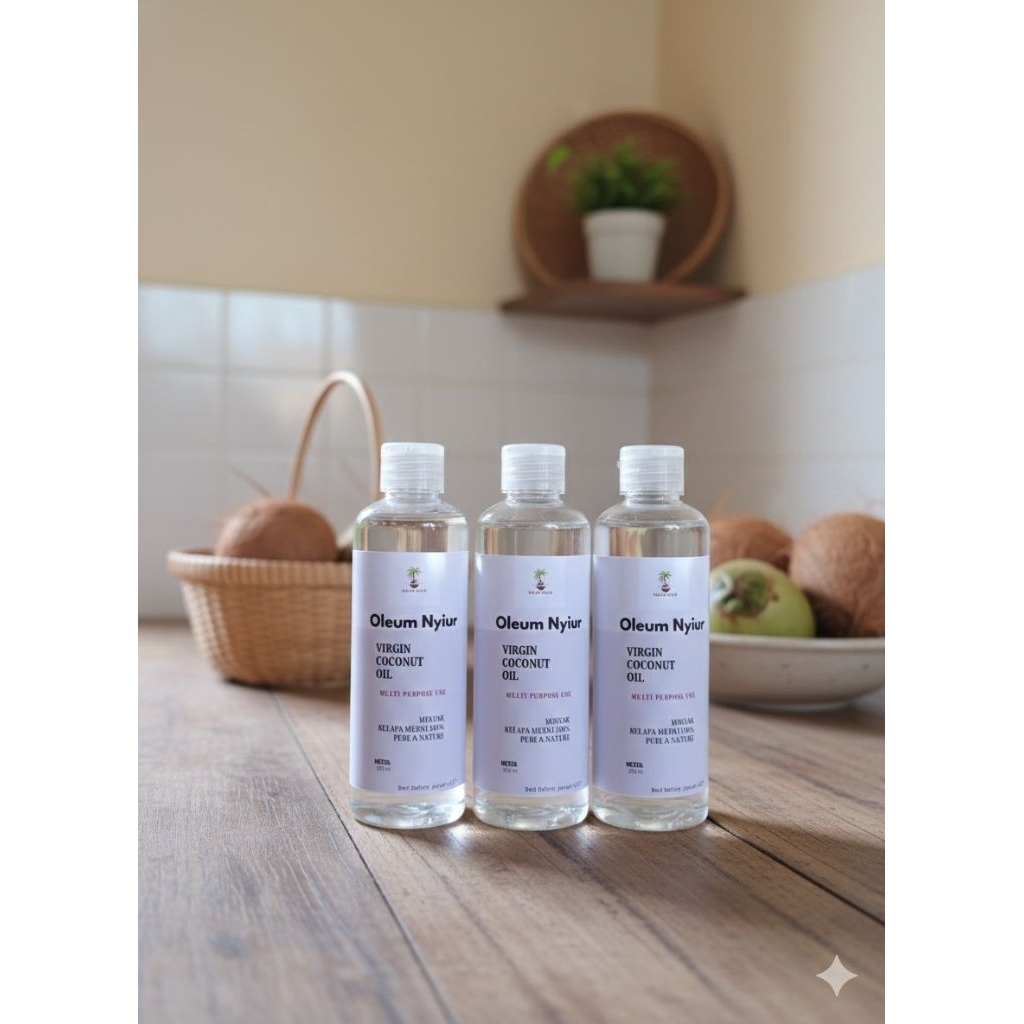 Oleum Nyiur/Virgin Coconut Oil (VCO)/Minyak Kelapa Murni