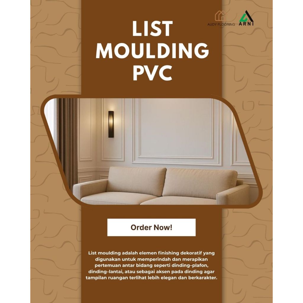 List Moulding PVC Motto| Dekorasi Dinding Indoor | Moulding Line