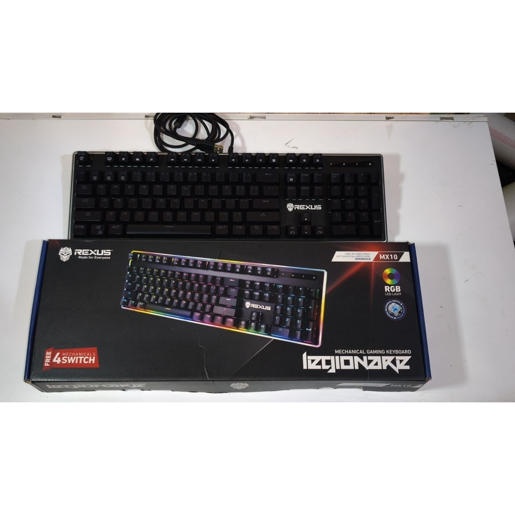 Keyboard Mechanical Rexus Legionaire MX10 series Original Second Pemakaian