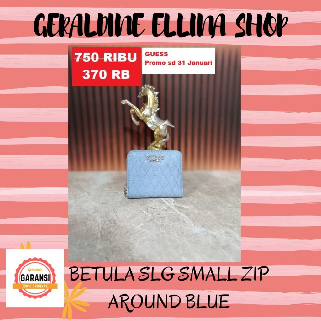 Dompet wanita GUESS wallet SALE original seri BETULA SLG SMALL ZIP AROUND