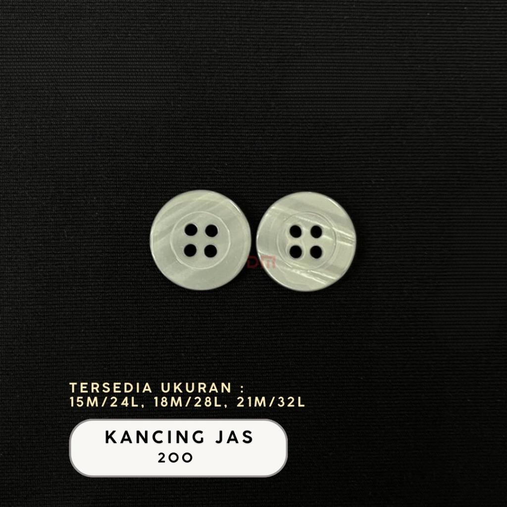 Kancing Jas / Blazer Warna lubang empat #200