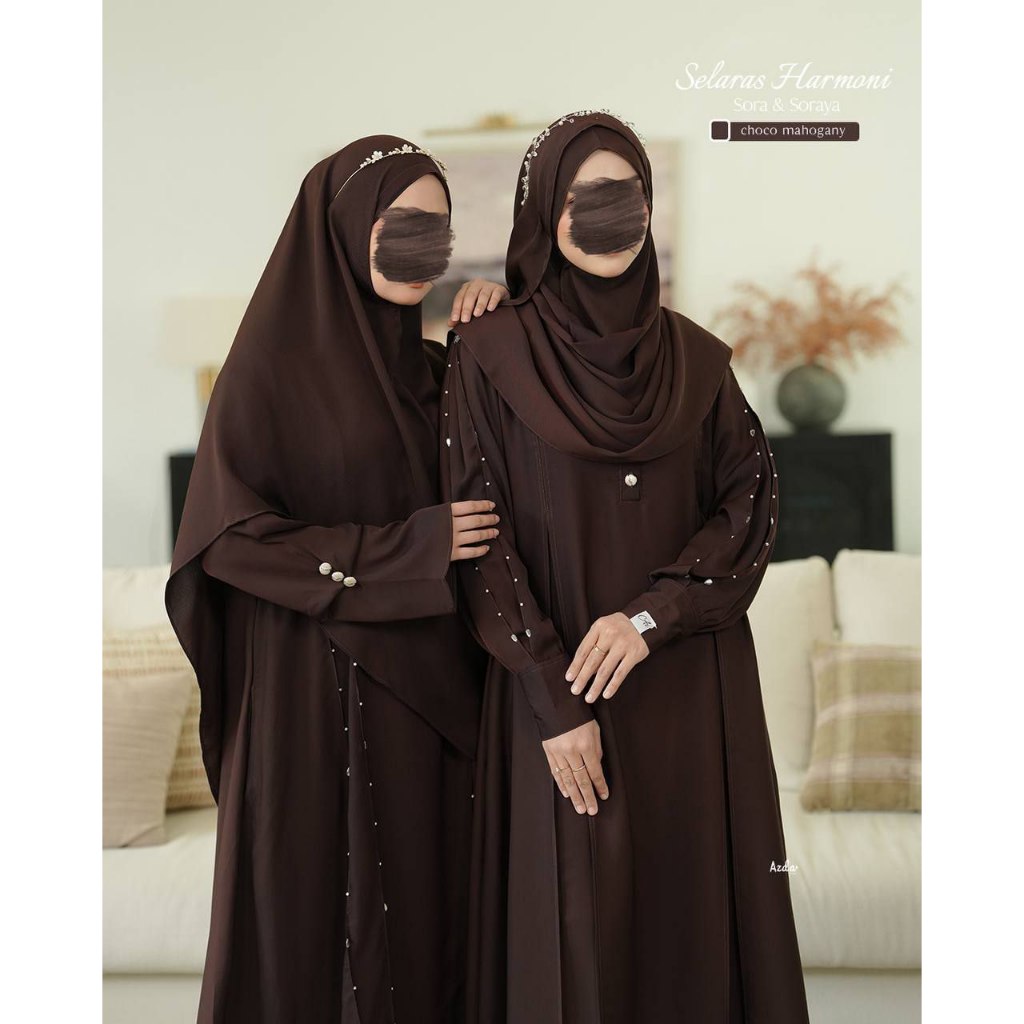 SORA SORAYA SELARAS HARMONY BY AZDA HIJAB/ ABAYA GAMIS KEKINIAN/ ABAYA 2026/ GAMIS LEBARAN CANTIK/ A