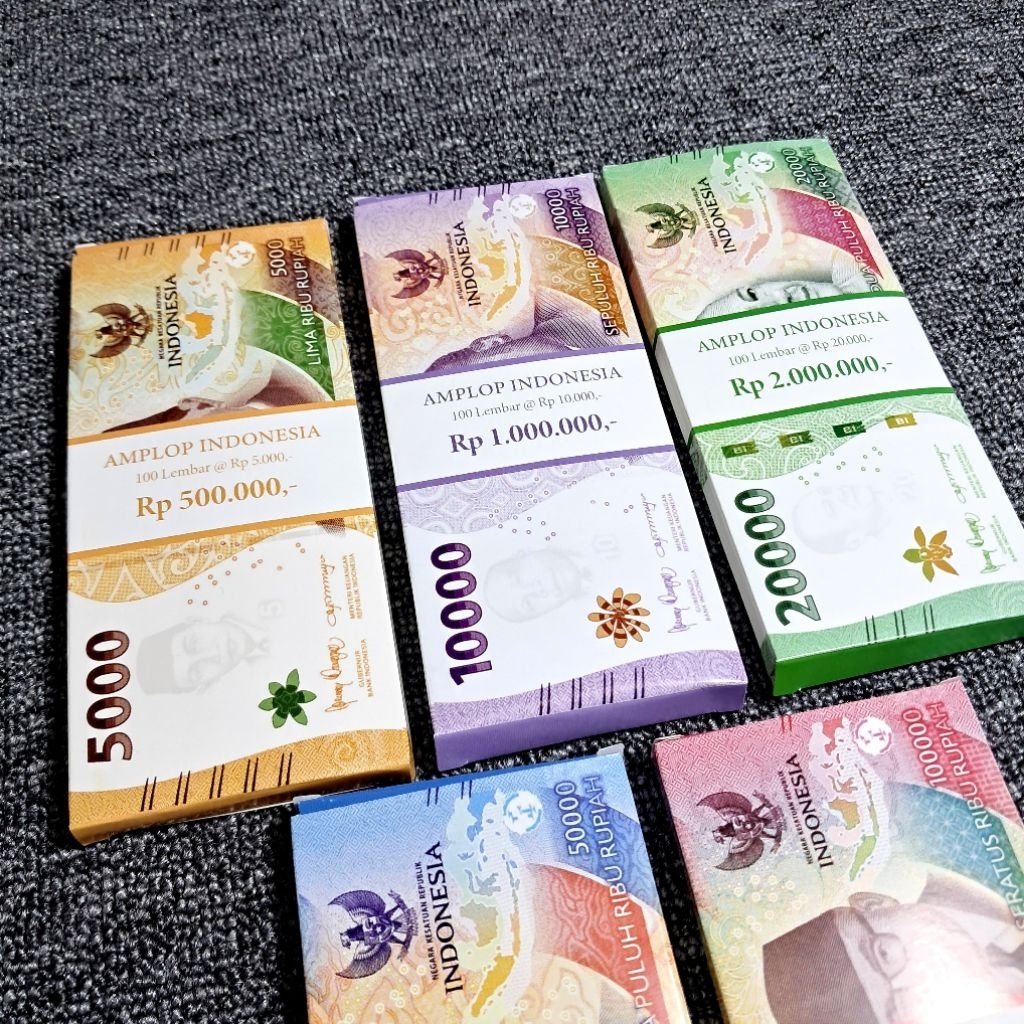 Angpau Amplop Lebaran Idul Fitri Model Terbaru Karakter Uang Gepokan Ukuran Panjang ( Isi 10 Lembar