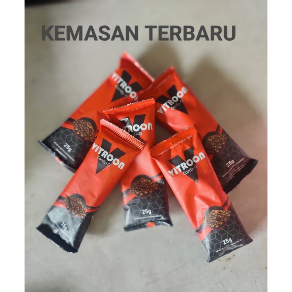 Vitroon Cordy G Original 1 Saset 25gram isi Lebih Banyak Kemasan Baru