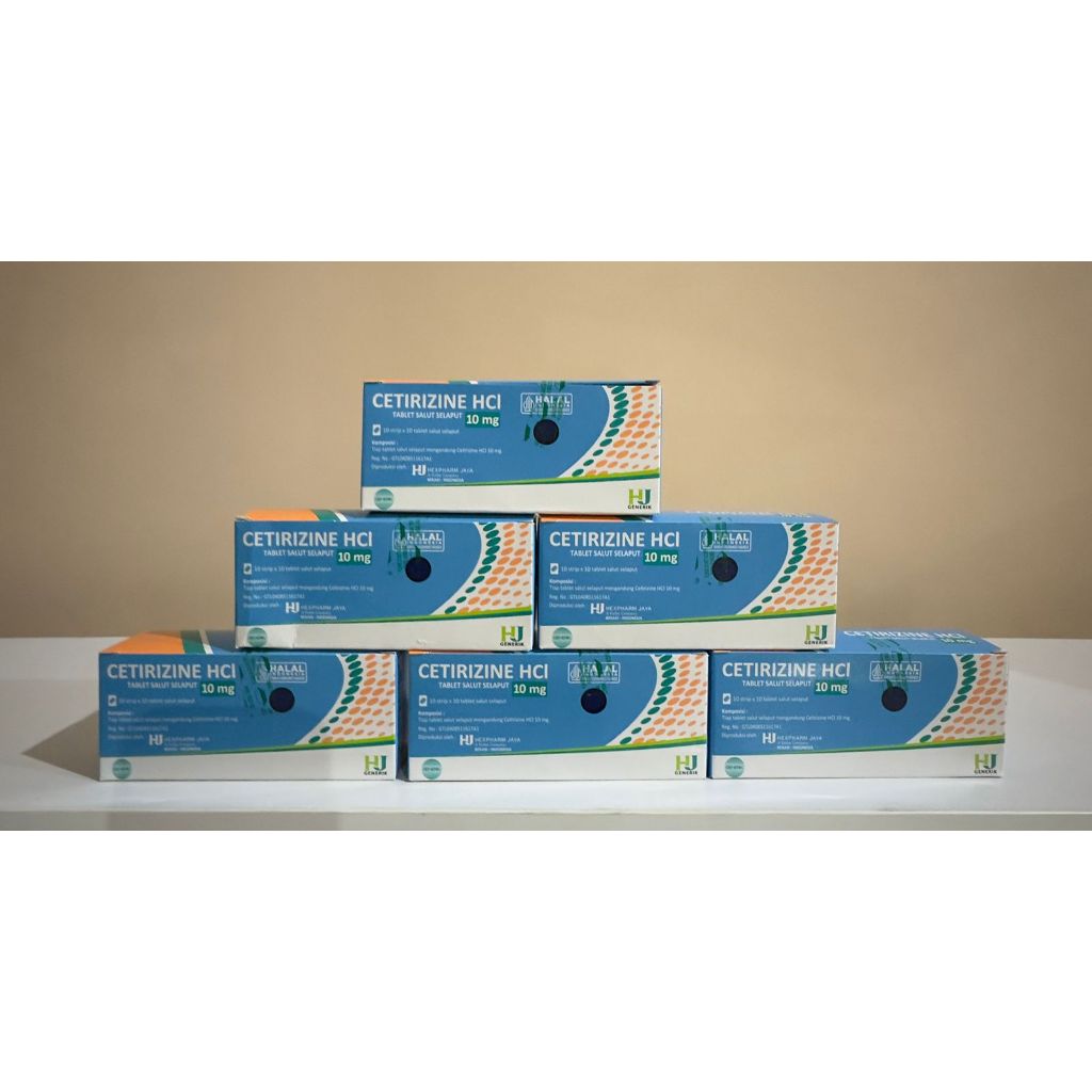 Cetirizine HCL 10 mg - Obat pilek Alergi