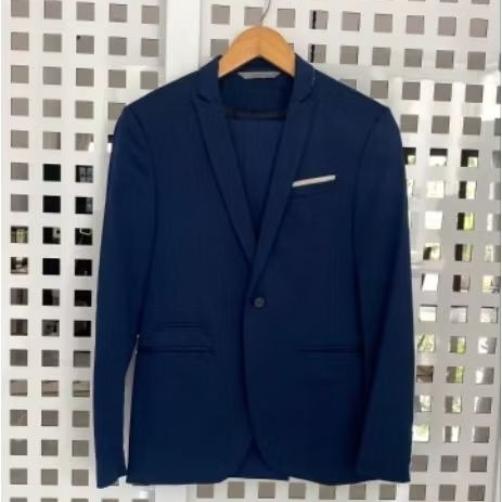 ZARA MAN JAS SETEL NAVY