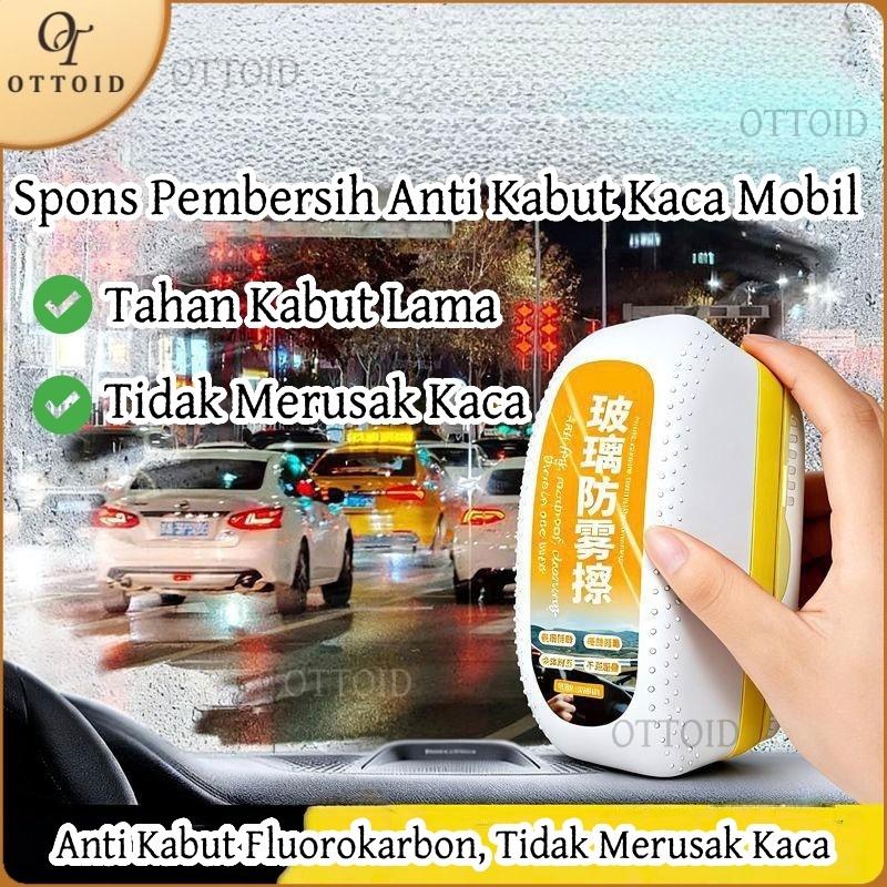 OTTOID Spons Anti Kabut Kaca Mobil Pembersih Kaca Mobil Anti Fog Efektif Hilangkan Kabut Dan Noda