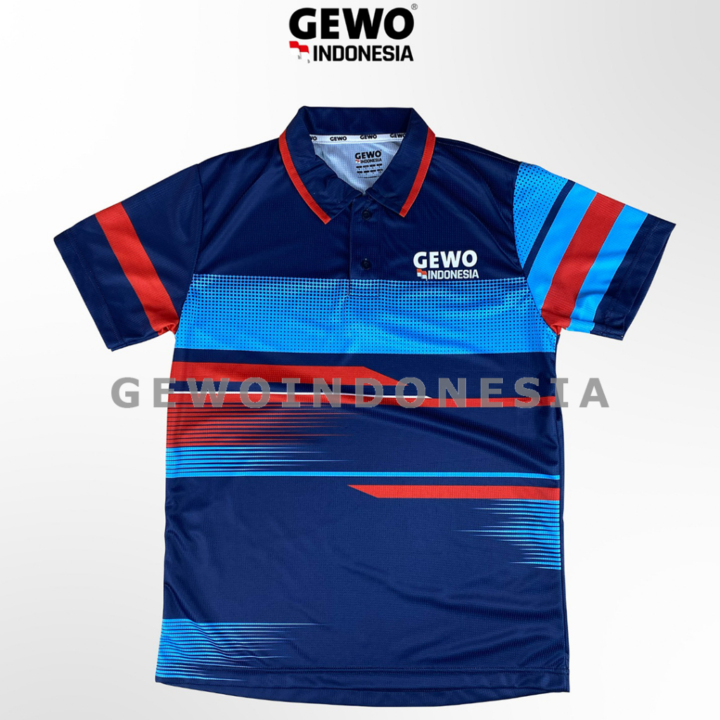 GEWO Polo Shirt Sarno - Baju Pingpong Tenis Meja Sport Jersey Sport Training Kaos Olahraga TenisMeja