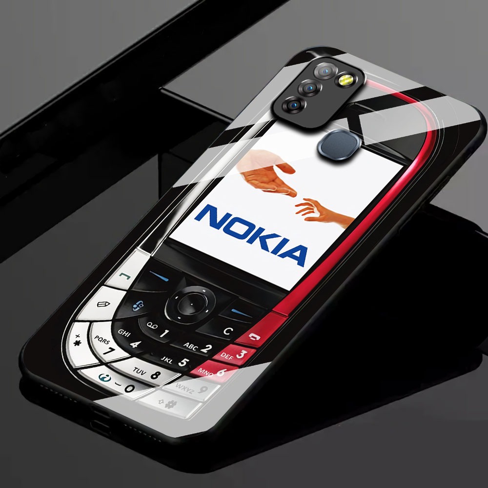 KK57 Softcase Glass Hp Terbaru For Infinix Smart 5/Smart 6 RAM 3 silikon Hp ada pelindung camera Cas