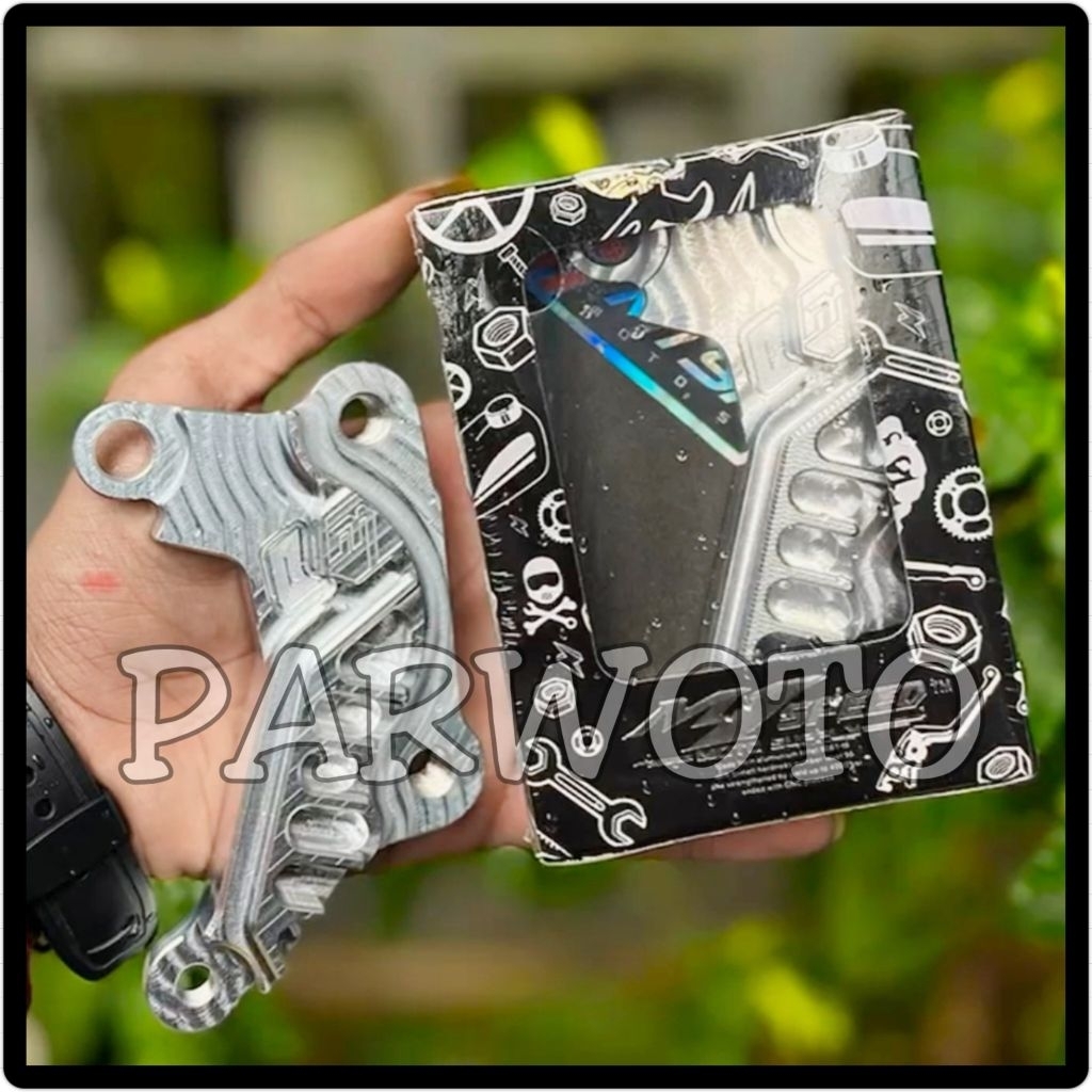 Bracket Breket Pangkon Kaliper Cakram Depan RCB S26 2P 2 Piston Bottom Shock 125Z FIZR Jupiter Nouvo