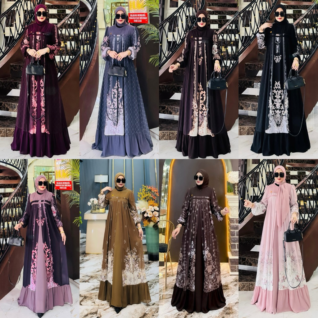 ELSYFA SET HIJAB SEMI OUTER/ SAYYARA / NIKITA / AMELIA / SAMIRA GAMIS SET HIJAB / LAURA B / RUKMANA 