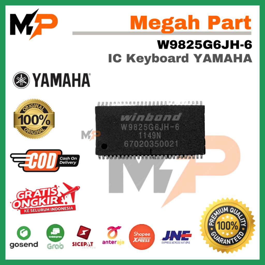 IC W9825G6JH-6 W9825G6JH W9825G6 Keyboard YAMAHA - W9825G6JH-6 YAMAHA W9825G6JH YAMAHA W9825G6 YAMAH
