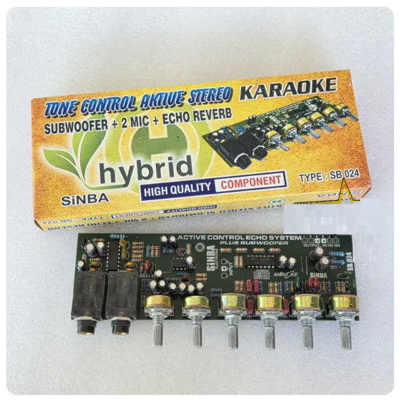 Kit Tone Control Stereo HYBRIS/HYBRID ECHO DIGITAL + SUBWOOFER + 2 Mic  Kit Tone Control + Mic + Sub