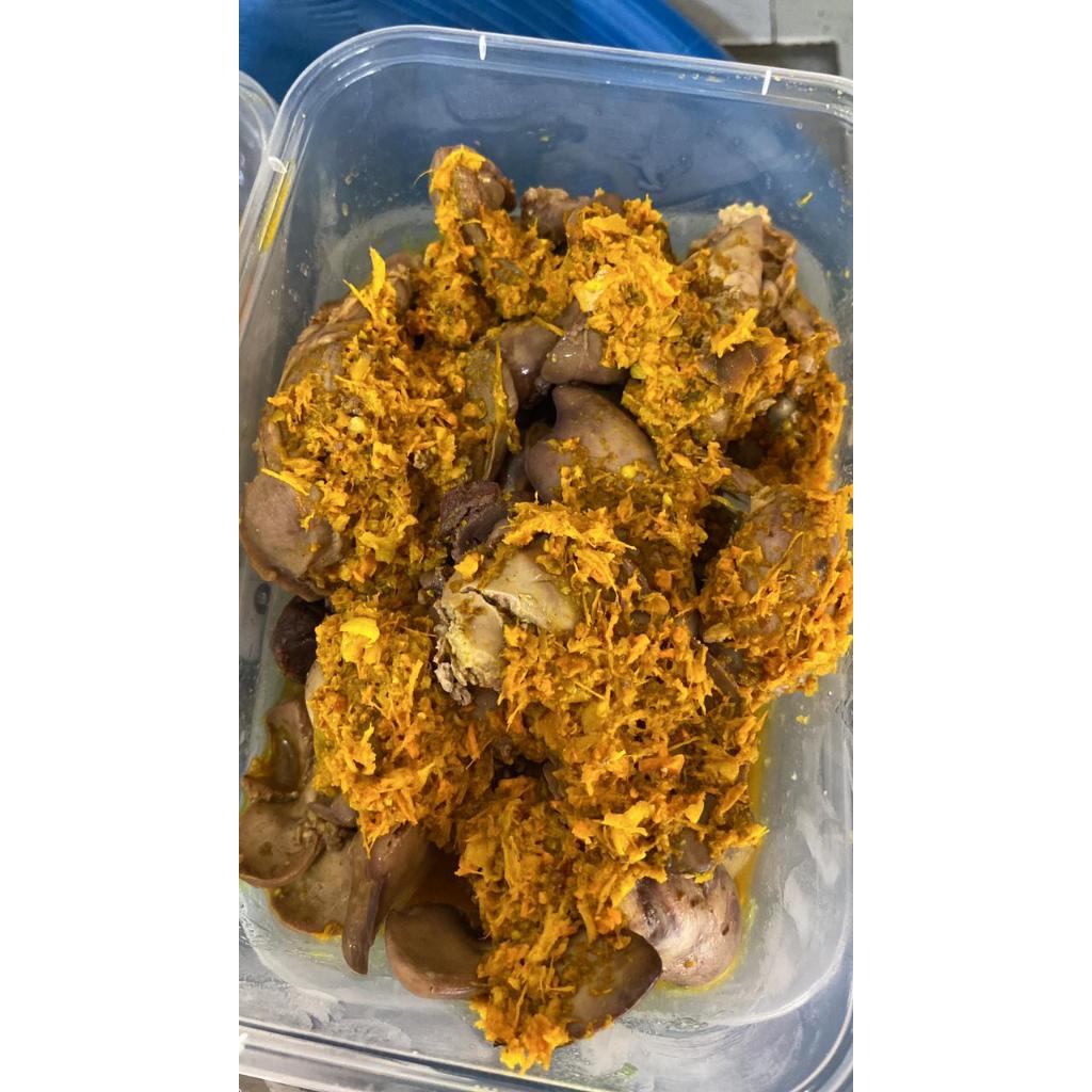 ATI AMPELA AYAM UNGKEP ISI 5 PCS SIAP GORENG / ATI AMPELA BUMBU KUNING SIAP GORENG