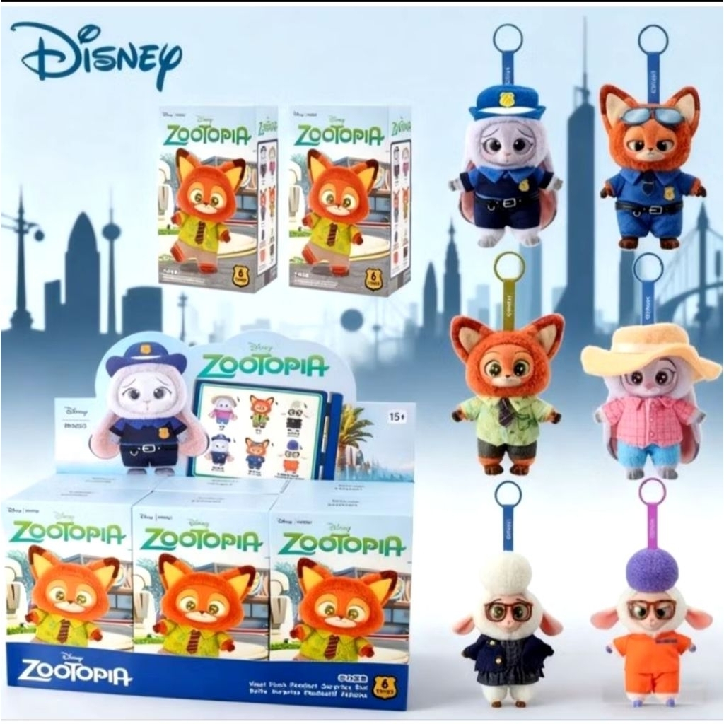 zootopia plushie miniso,/bagcharm
