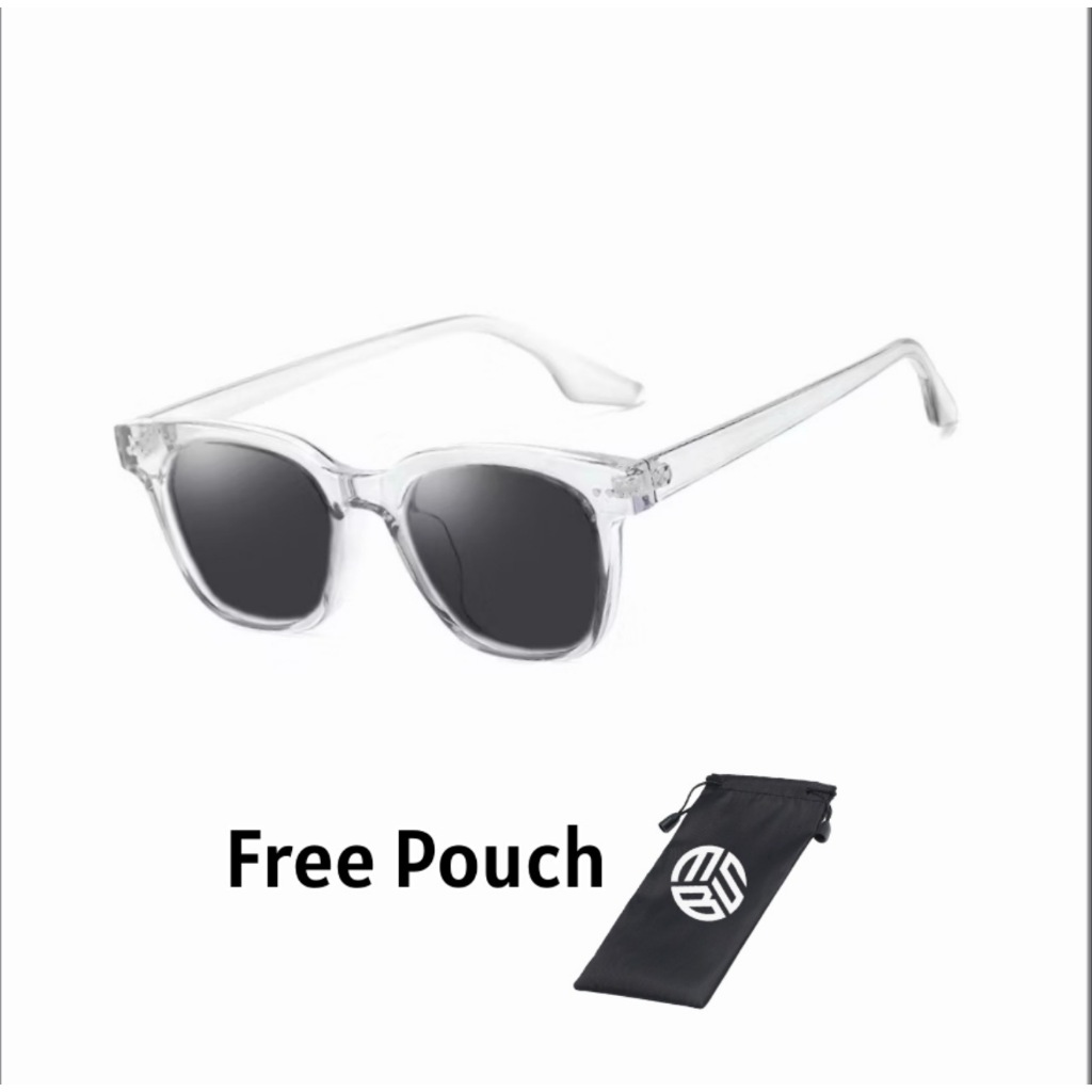 Kacamata Frame Transparan Lensa Hitam - Kacamata Transparan Hitam