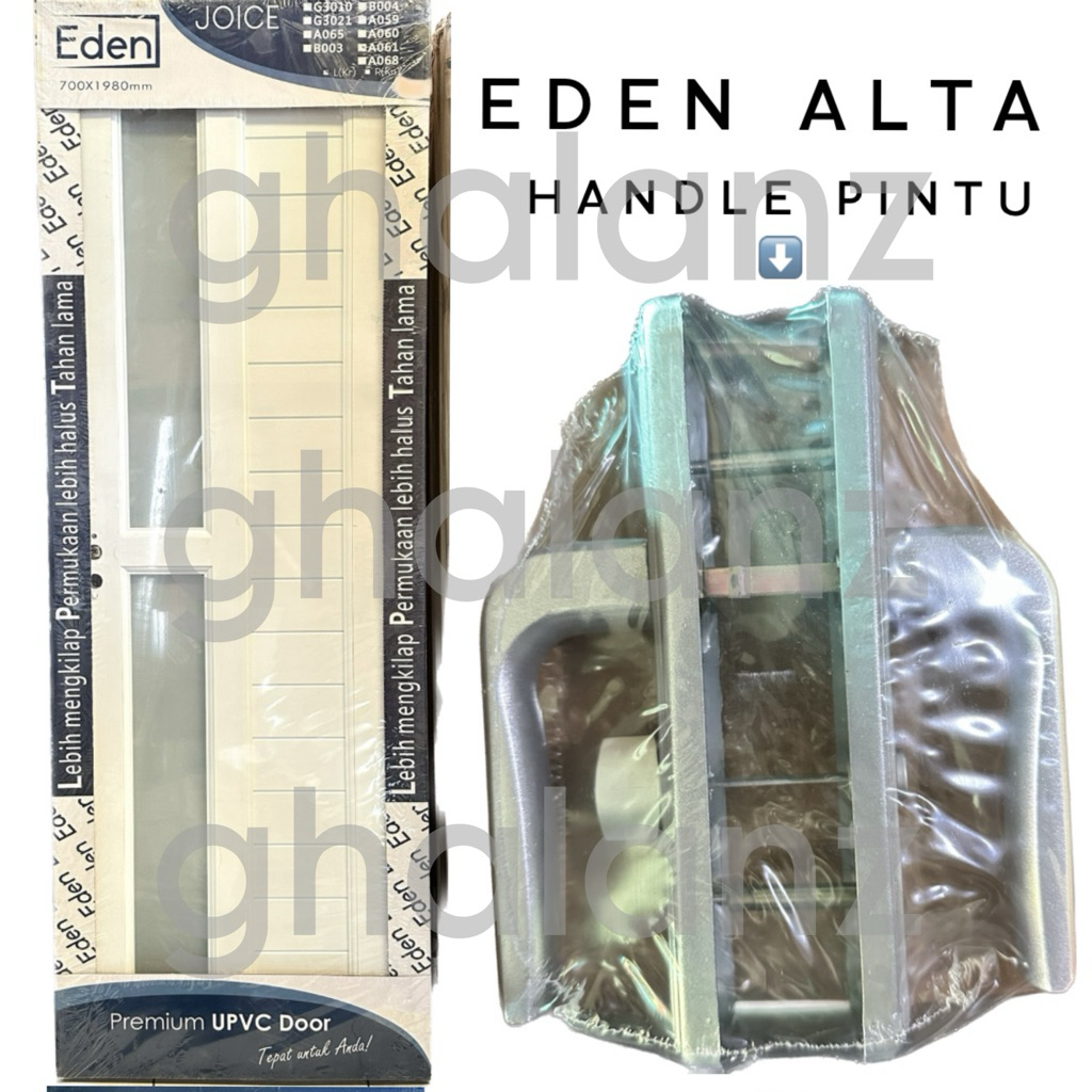 Pintu Kamar Mandi UPVC EDEL ALTA A061 / Pintu Kamar Mandi UPVC Kaca 1/2 / Pintu Kamar Mandi Kekinian