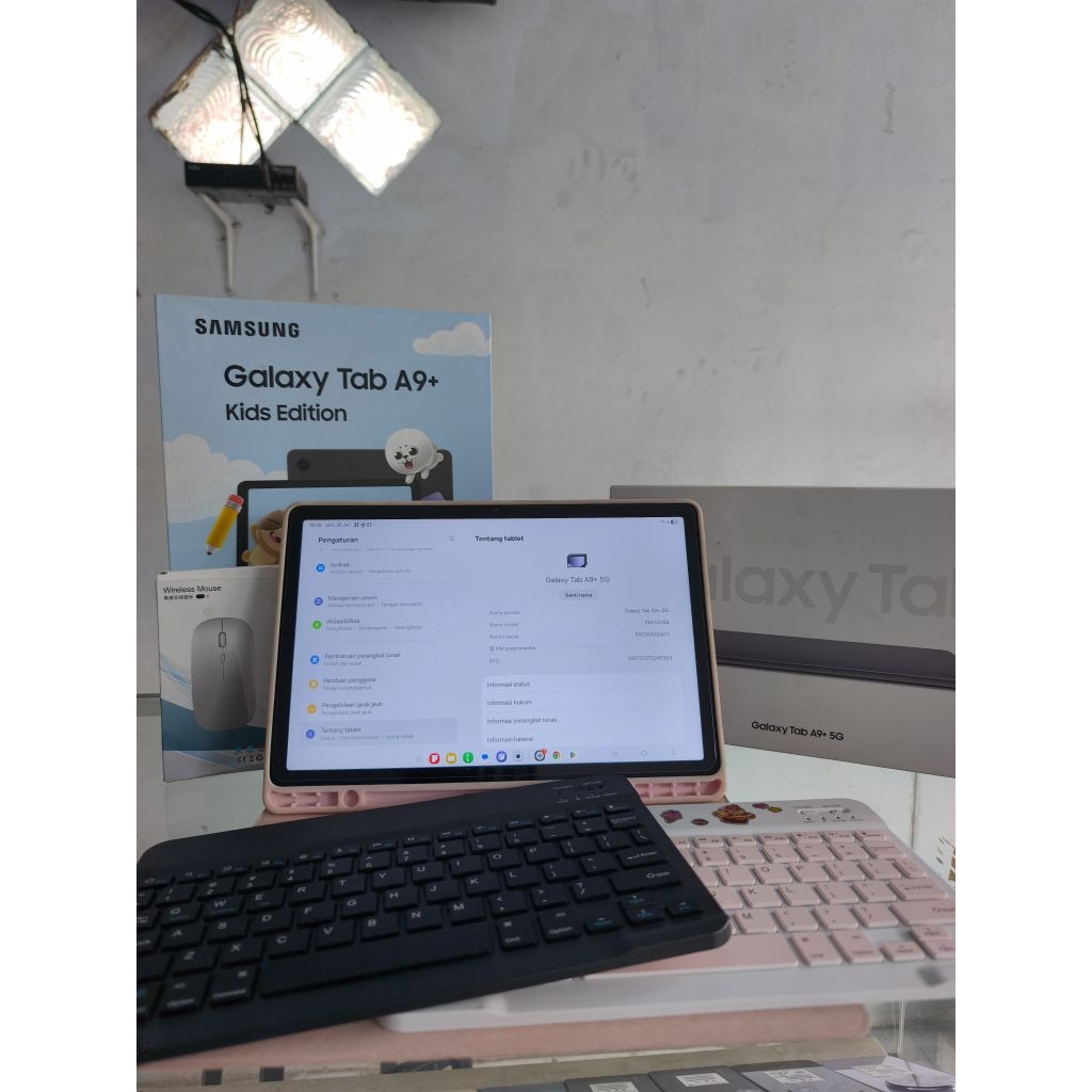 SAMSUNG GALAXY TAB A9+ 5G 8/128 KIDS EDITION RESMI SEIN SECOND FULLSET ORIGINAL