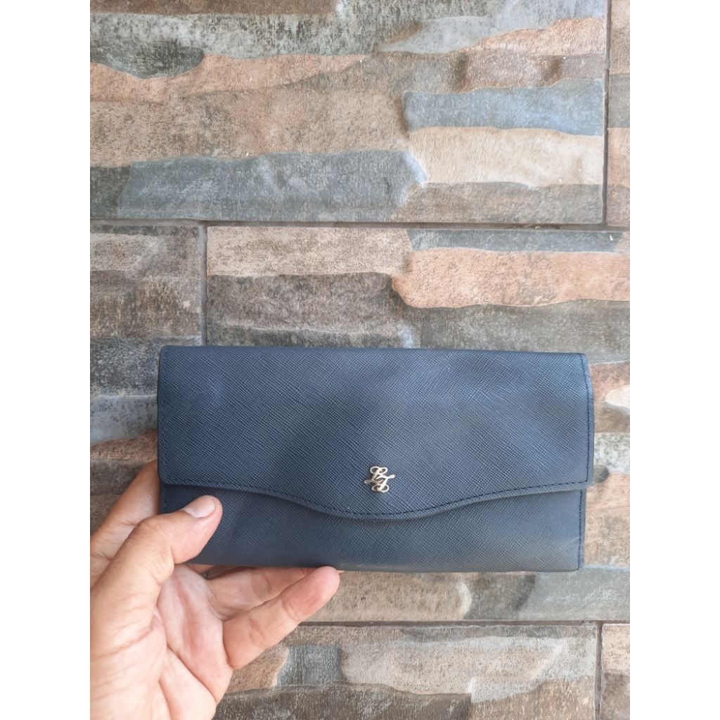 Dompet Panjang Navy LANCETTI