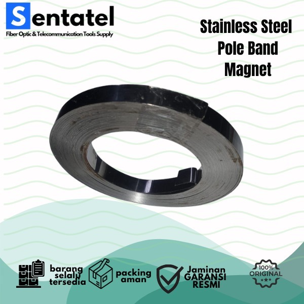Stainless Steel Pole Band Strap Pita Tiang Fiber Optic PLN  40 Meter