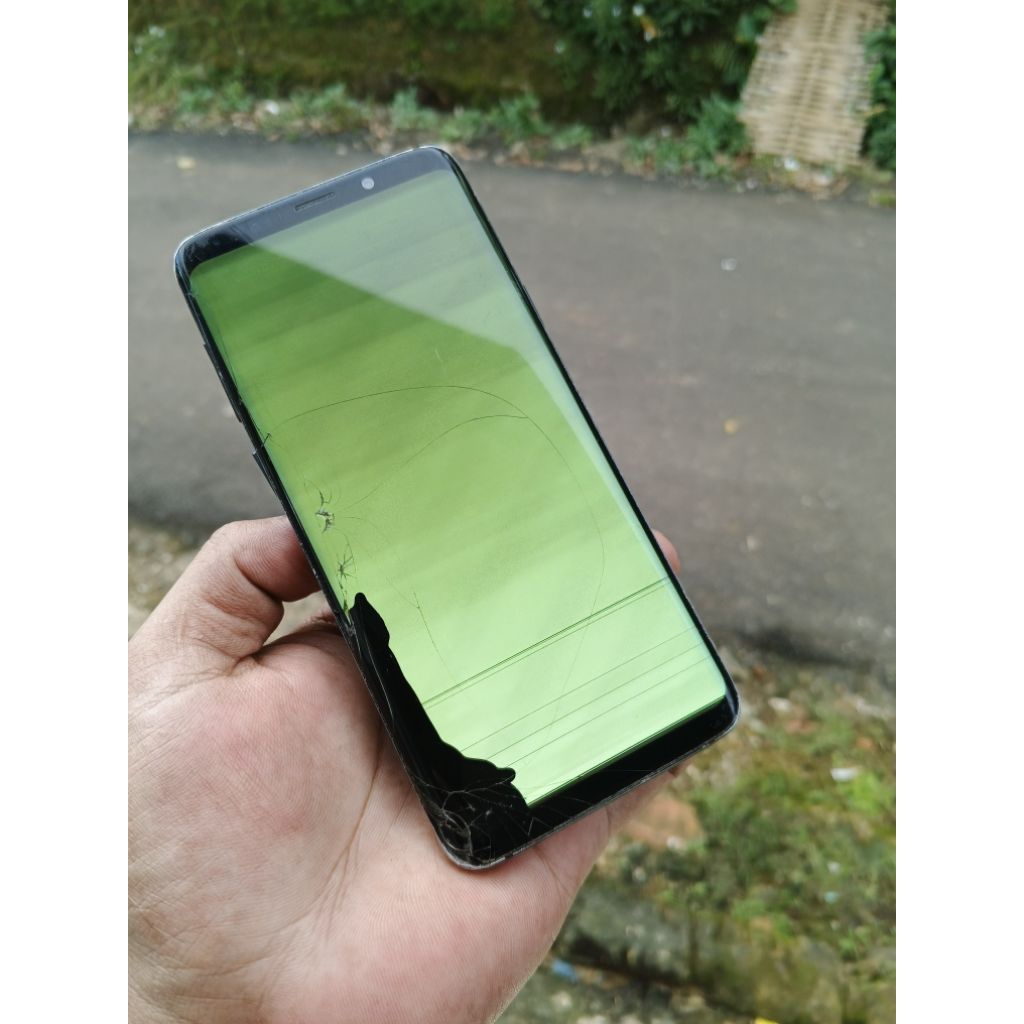 Samsung S9 plus minus lcd mesin normal