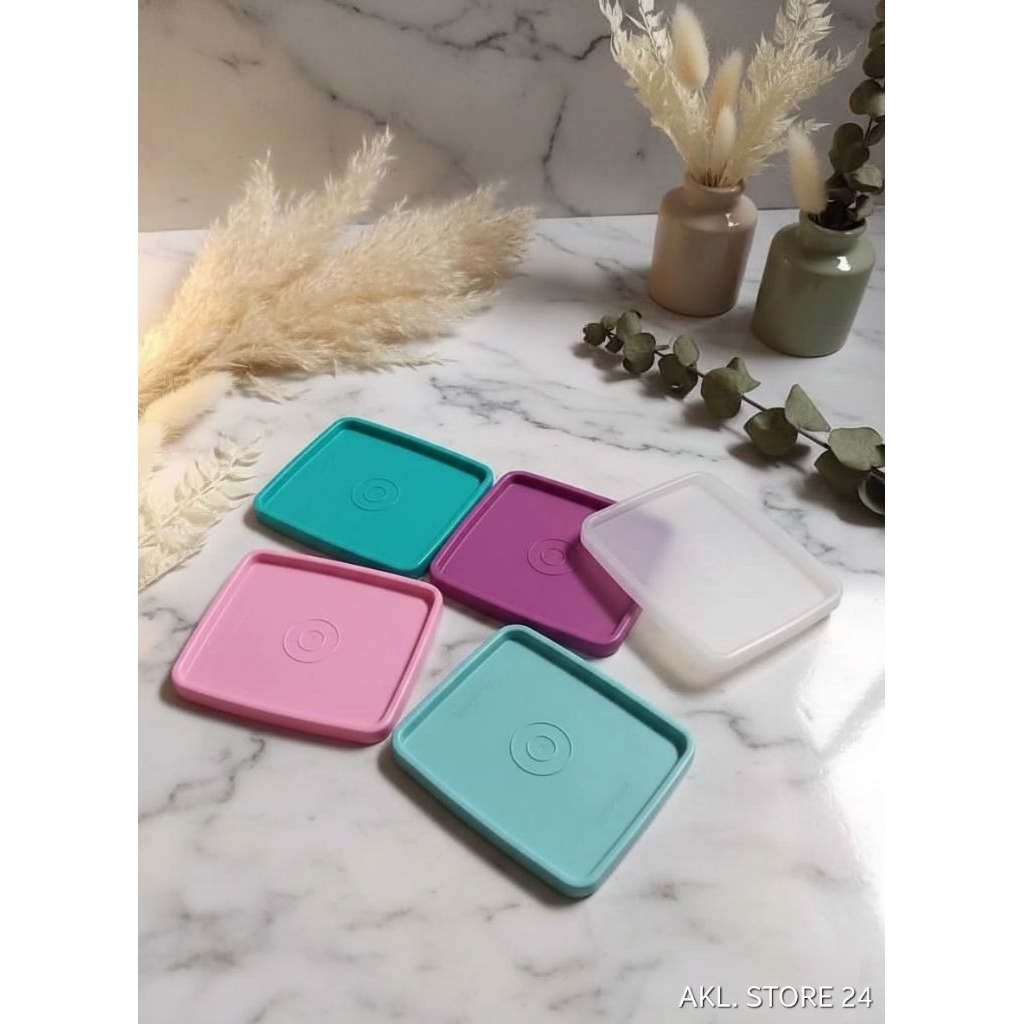 Tutup Mini Square Tupperware Baru