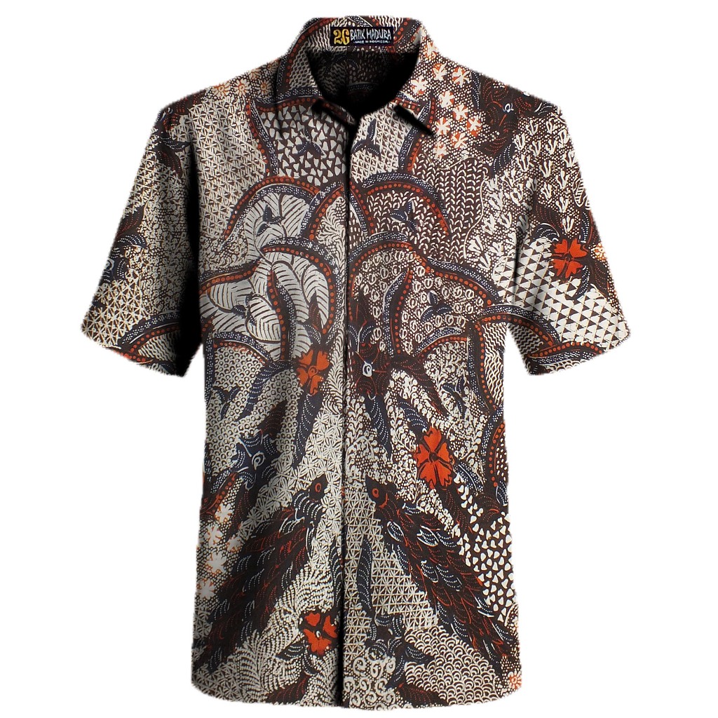 Kemeja Batik Tulis Madura Baju Batik Pria Lengan Pendek K193