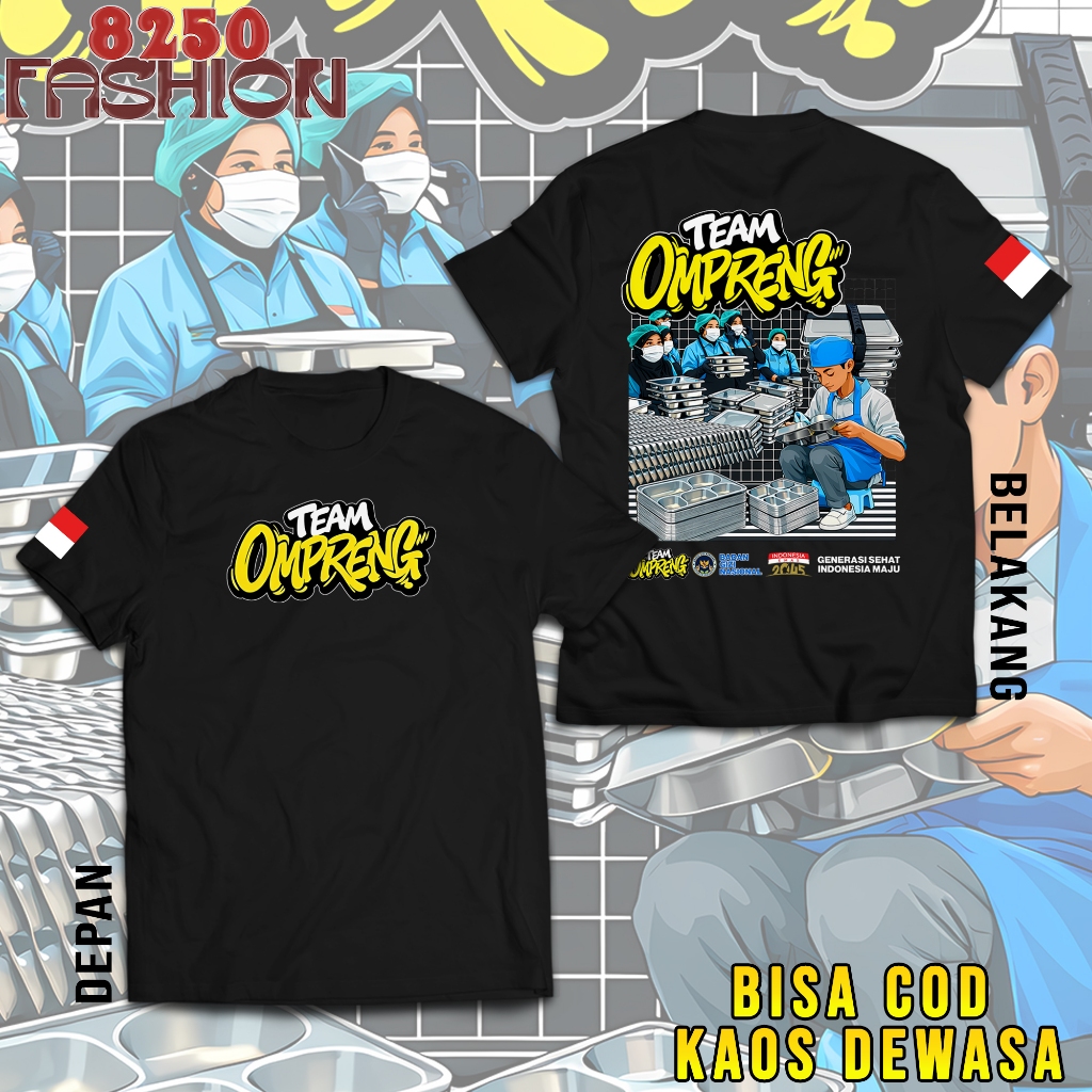 Kaos SPPG BGN MBG Terbaru Lengan Pendek S-3XL Seragam BGN SPPG MBG MMF