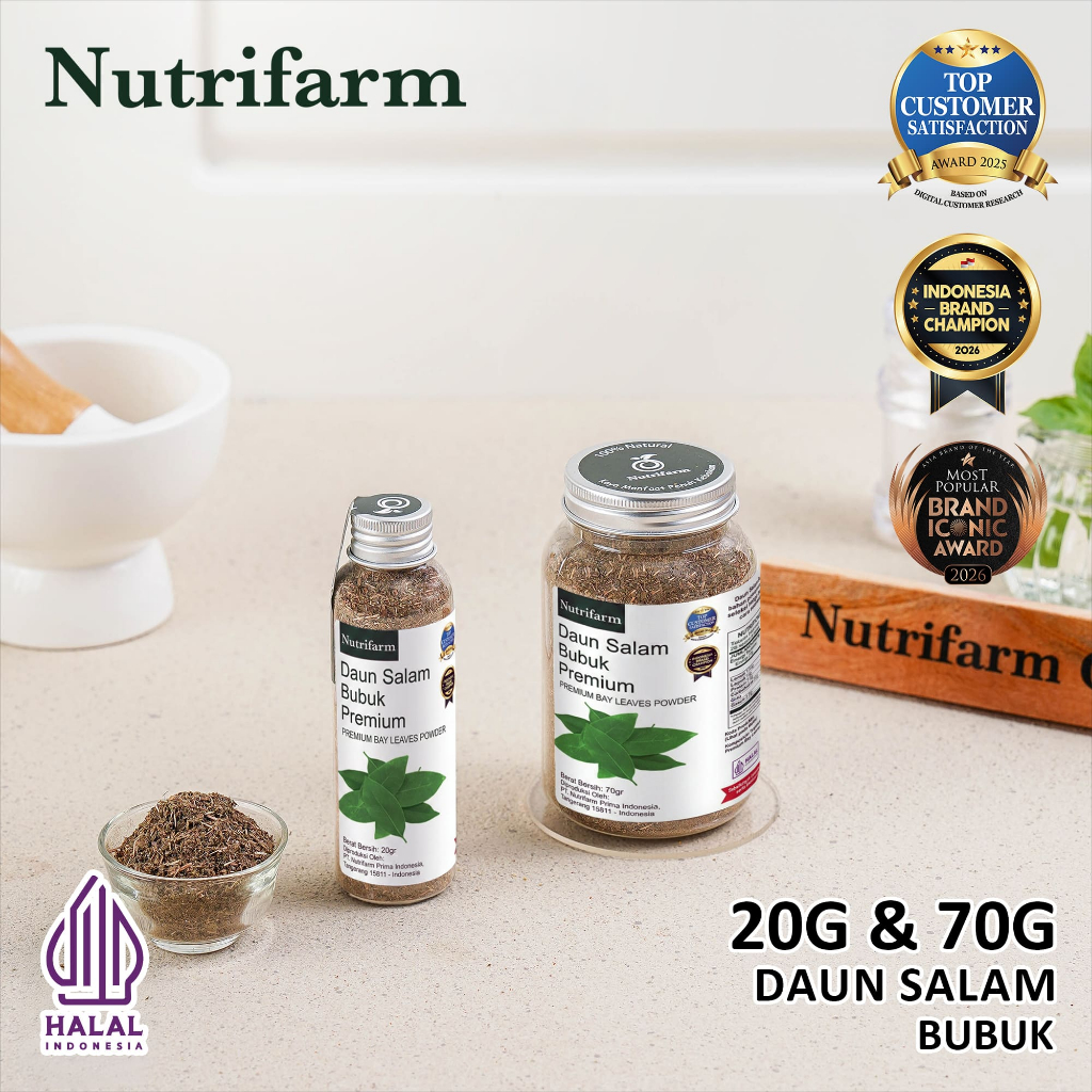 Nutrifarm Daun Salam Bubuk 20g 70g