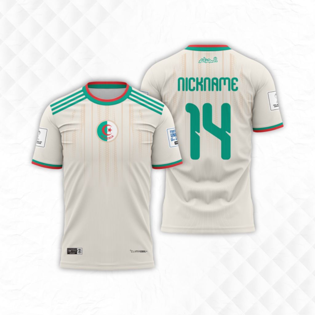 KAOS JERSEY TIMNAS ALGERIA 2026/BAJU KAOS PIALA DUNIA TIMNAS ALGERIA MURAH/KAOS JERSEY TIM NASIONAL 