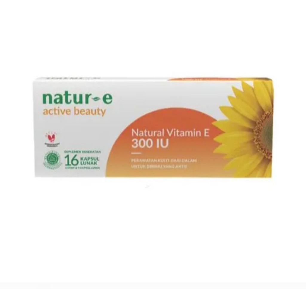 NATUR E ACTIVE BEAUTY 300IU ISI 16 VITAMIN E TINGGI UNTUK KULIT RAMBUT PROMIL