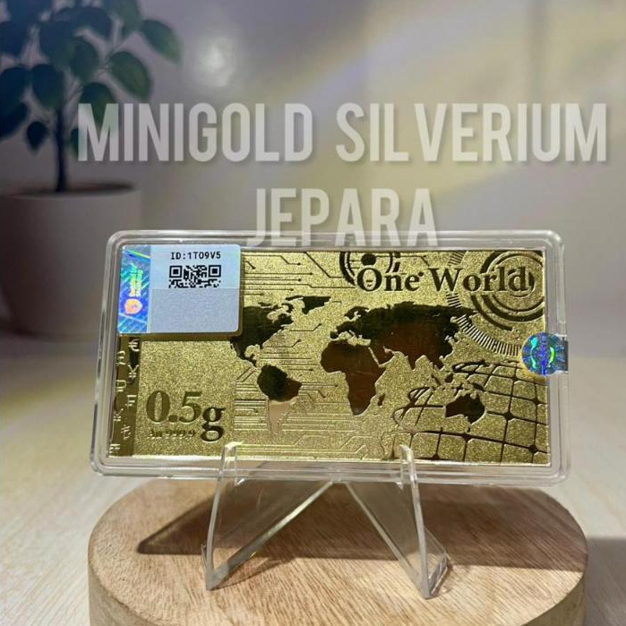 Emas 24 Karat Electroforming 0,5 gram 99,99% By MiniGold Silverium