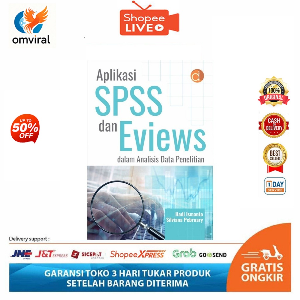 Buku Aplikasi SPSS dan EViews dalam Analisis Data Penelitian | Regresi Linear & Data Panel | Deepubl