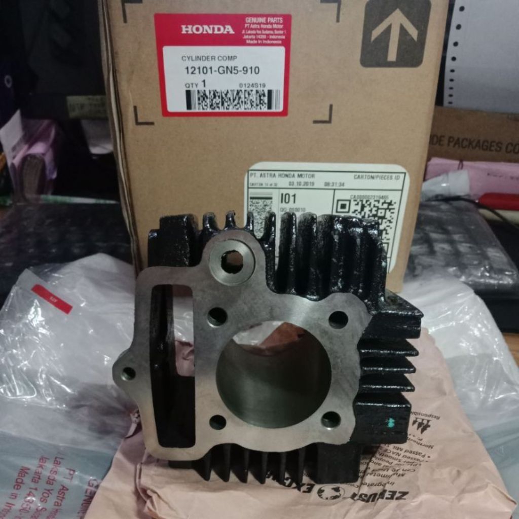 BLOCK BLOK SEHER CYLINDER GN5 + PALA PISTON GRAND SUPRA X LAMA WIN PRIMA ASTREA ORIGINAL ORI ASLI HO