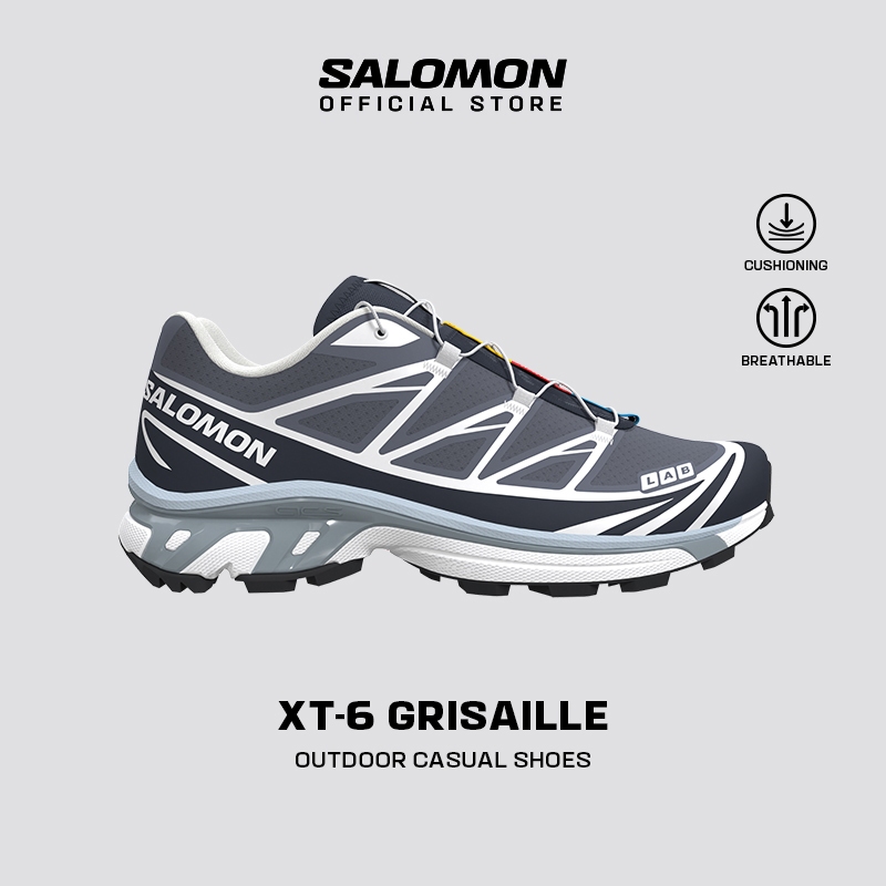 SALOMON XT-6 Unisex Trial Running Shoes Sepatu Lari Outdoor Hiking Shoes Sports Sneakers - L47864000